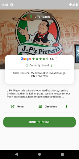 JP’s Pizzeria Screen 2