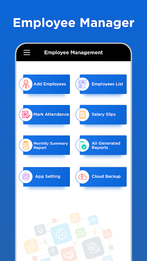 Android application Employee Attendance Management screenshort