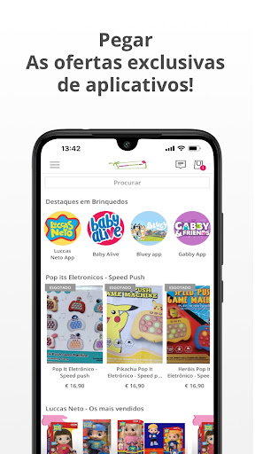 Android application Prenda Mania KidStore screenshort