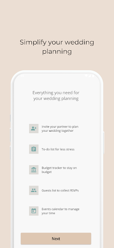 Android application Wedding Planner by PlanWed screenshort