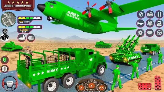 Army Car Truck Transport Games