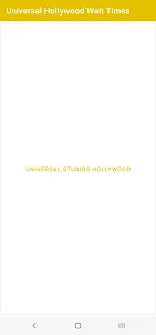 Universal Hollywood Wait Times