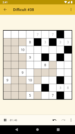 Android application Kuromasu | Logic Puzzles screenshort
