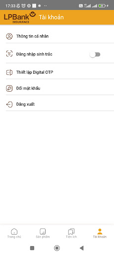 Bảo hiểm LPBank Screen 3