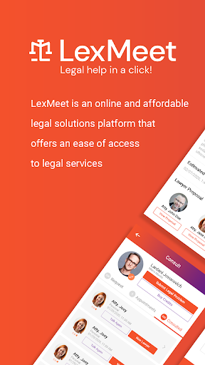Android application LexMeet-Legal Help Simplified screenshort