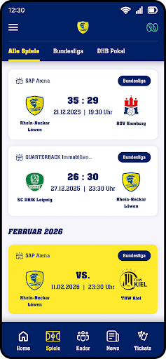 Rhein-Neckar Löwen screenshot 3