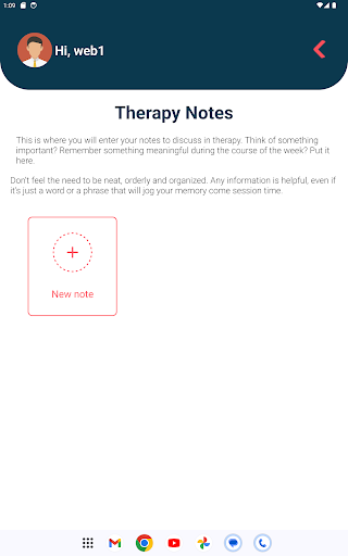 Notes for Therapy Screenshot