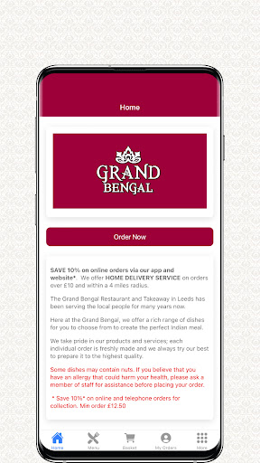 Android application Grand Bengal Leeds screenshort