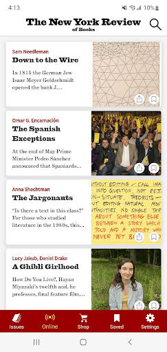 The New York Review of Books Screen 3