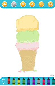 helado de caramelo colorear