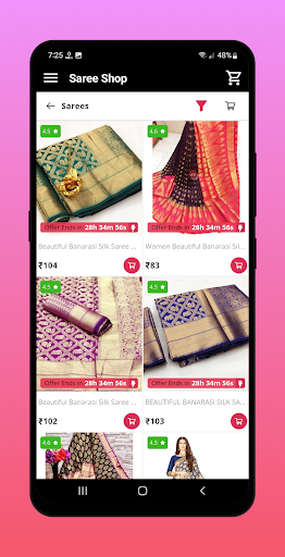 Saree Shop : Online Shopping Screen 3