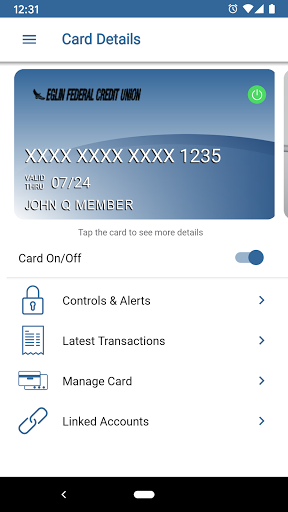 Eglin FCU CardControls Screen 2