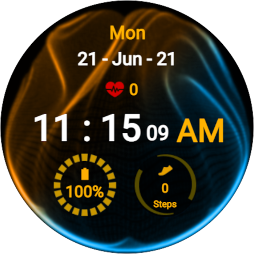 Colorful Smoke Watch Face Download on Windows