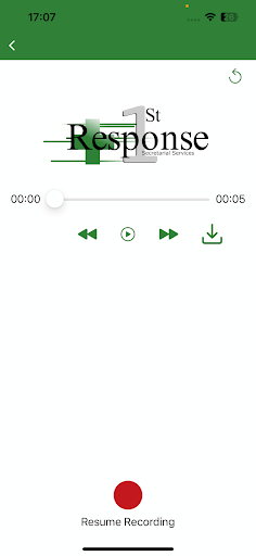 1st Response Screen 3