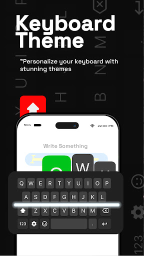 Android application Neon LED Keyboard screenshort