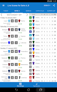 Captura 9 Live Scores for Serie A Italy android