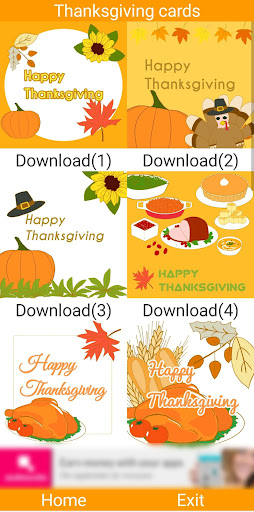 Simple Thanksgiving cards Screen 2