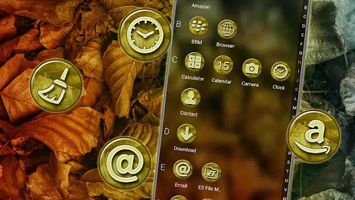 Dry Leaves Theme Launcher Screen 3