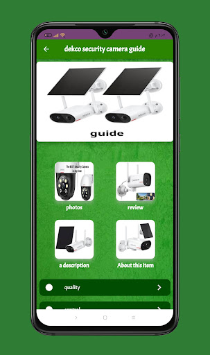 dekco security camera guide