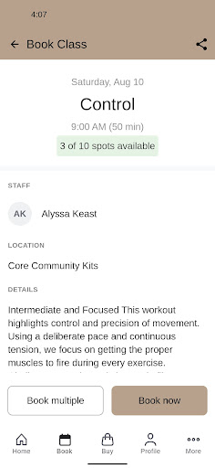 Core Community Pilates screenshot 2