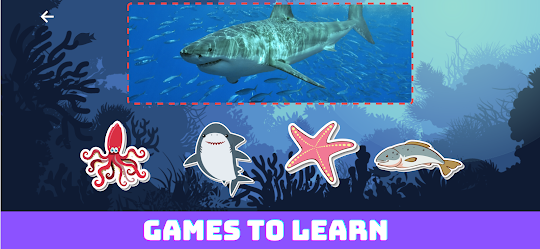 Sea Animals: game for learning