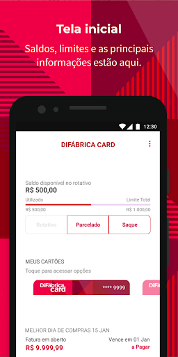 Android application Difabrica Card screenshort