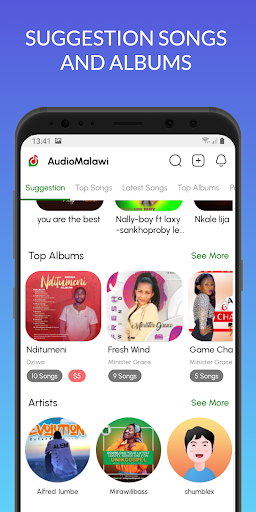 Android application AudioMalawi - Music Downloader screenshort