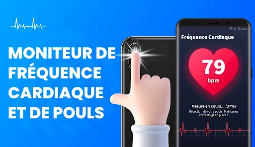 Le Moniteur De Fréquence Cardiaque Est Fixé Sur Le Doigt. Concept De  Séparation De La Fréquence Cardiaque