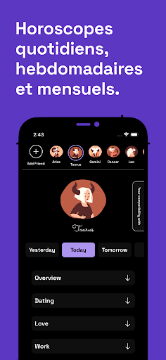 Aperçu de l'application