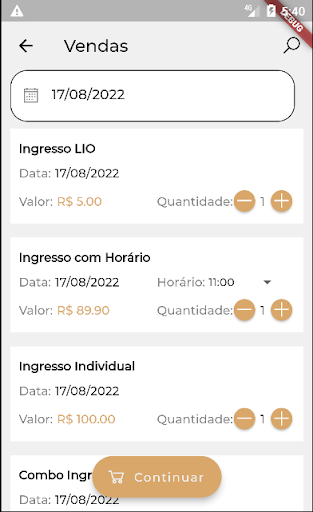 Ingresso Nova XS Screen 3