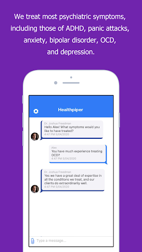 Android application healthPiper screenshort