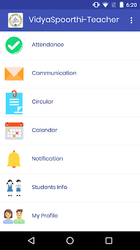 Android application VSS-Teacher screenshort