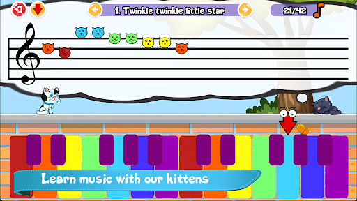 Android application Cat Piano Meow - Sounds & Game screenshort