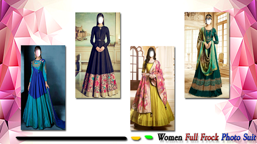Women Full Frock Photo Suit Screen 2