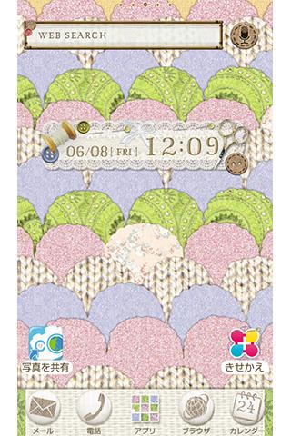 Android application 手芸の時間 ハンドメイド風壁紙きせかえ screenshort