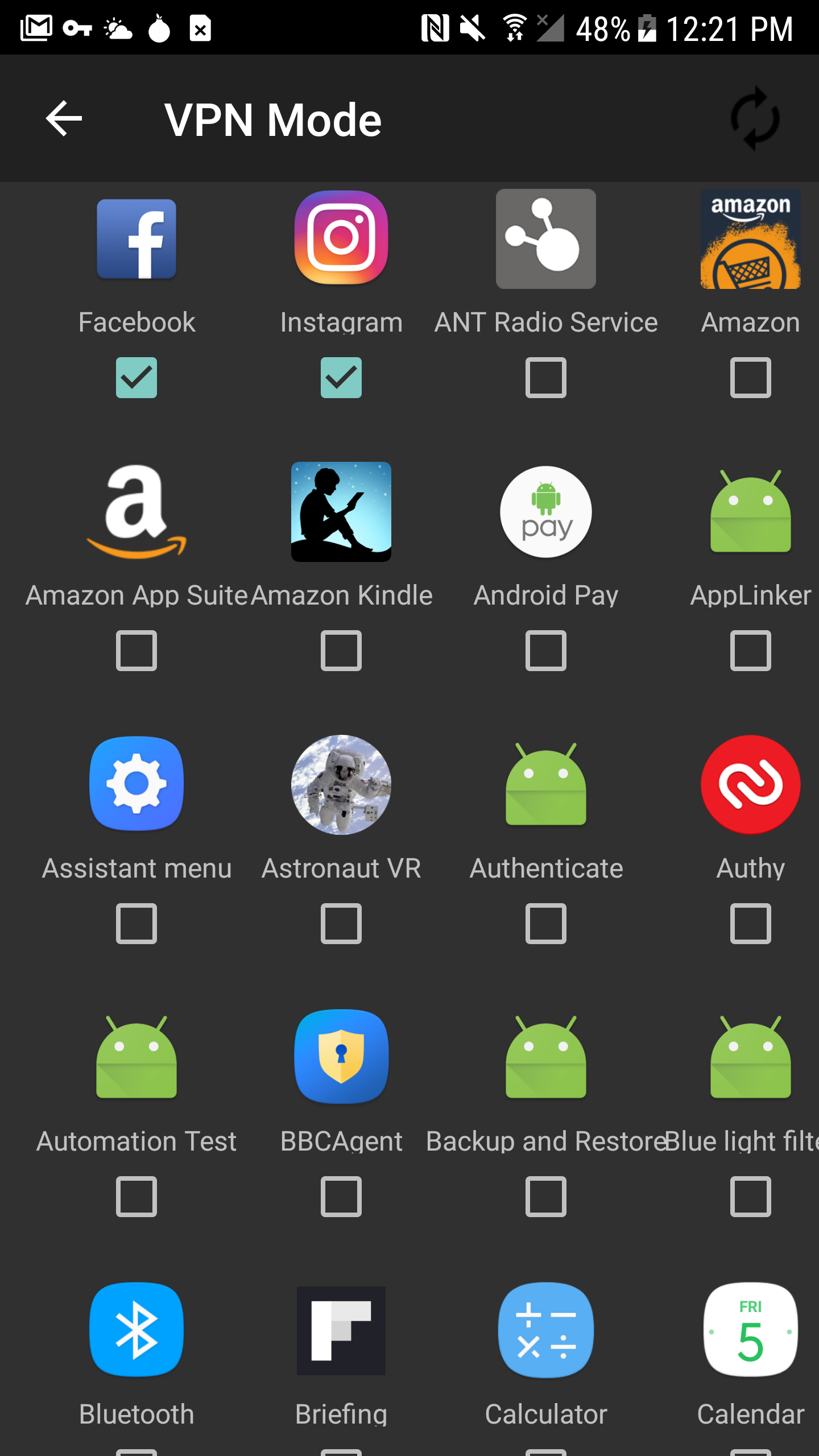 Android application Orbot: Tor for Android screenshort