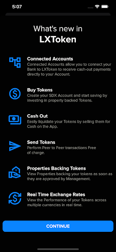 Android application LXToken screenshort