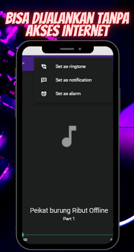 Android application Pikat Burung Ribut Offline screenshort