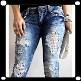 Womens Torn Jeans icon