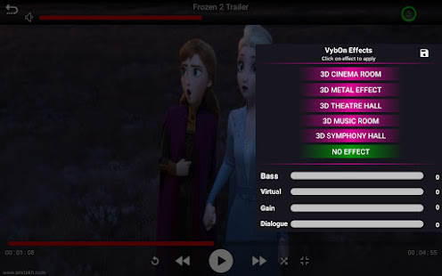 VybOn: 3D Audio Bass Dialog EQ Audio Video Player