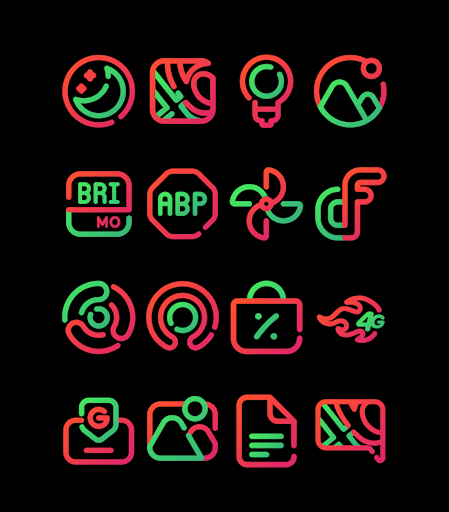 Screenshot of Watermelon - Lines Icon Pack