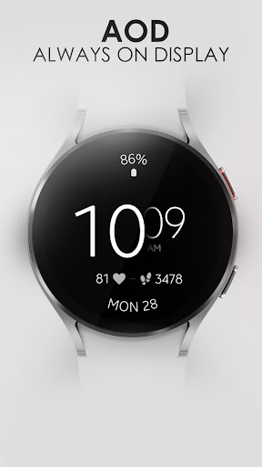 Battery v5 minimal watch face