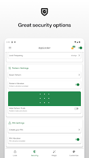AppLocker: PIN, Patrón Screenshot