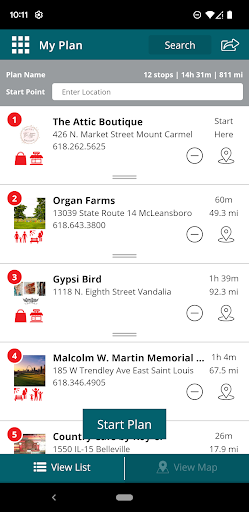 Screenshot of Discover Downstate Illinois
