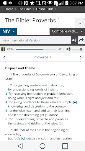 Read Bible in a Year - NIV Screen 2