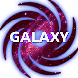 Beautiful galaxy background icon