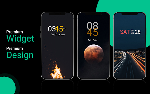 Android application Digital clock Widget screenshort