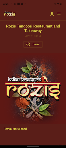 Android application Rozis Tandoori Restaurant screenshort