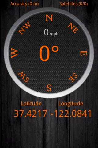 Android application Compass 360 Pro screenshort