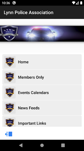 Android application Lynn Police Association screenshort